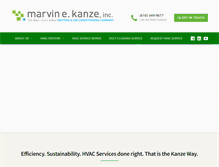 Tablet Screenshot of marvinekanze.com